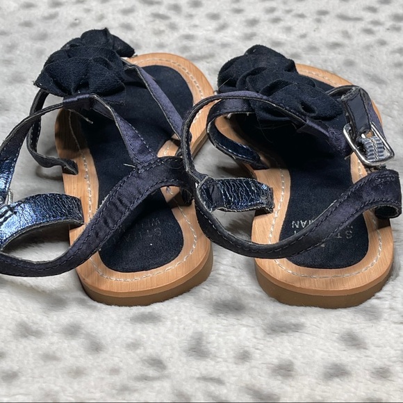 Stuart Weitzman Ruffle Strappy Thong Sandal - Picture 3 of 3